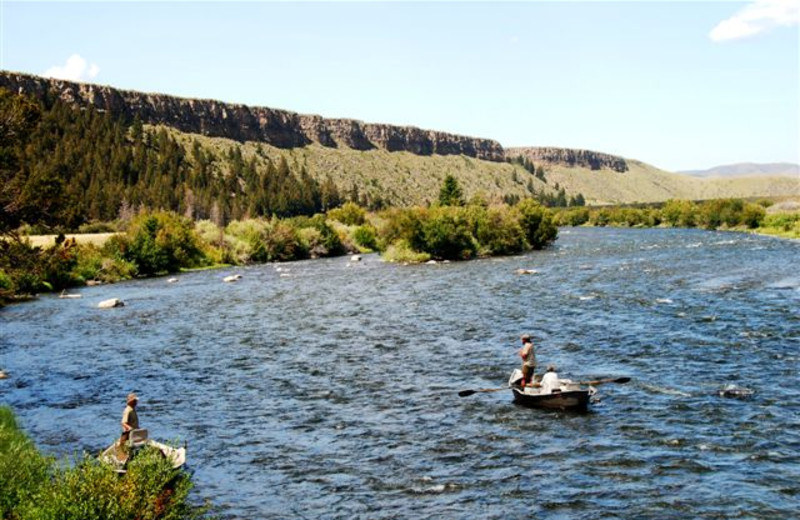 Fishing at Galloup's Slide Inn.