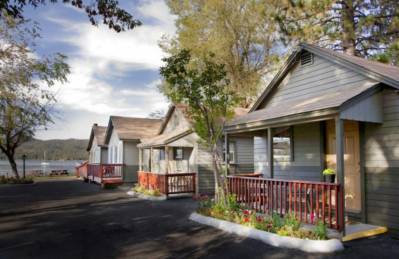 Exterior view of The Big Bear Frontier Cabins and Hotel.