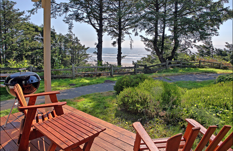 Porch view at Ocean Crest Resort.