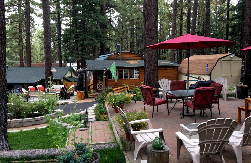 Patio at Heavenly Valley Lodge.