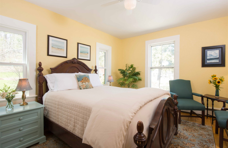 Guest room at The Lake House at Ferry Point B&B.