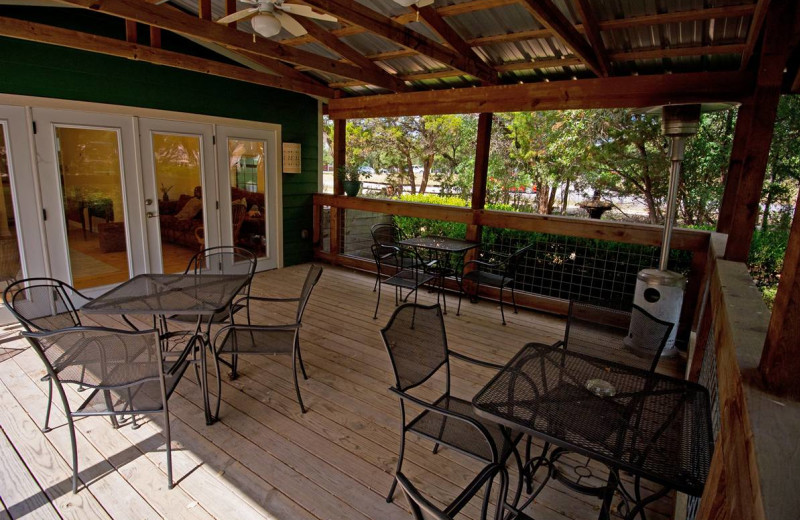 Patio at Wimberley Inn.