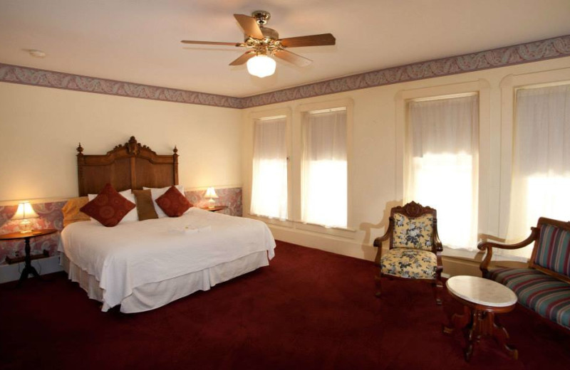 Guest room at Palace Hotel and Bath House Spa.