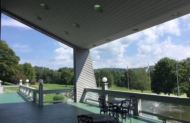 Clubhouse patio at Villa Roma Resort and Conference Center.