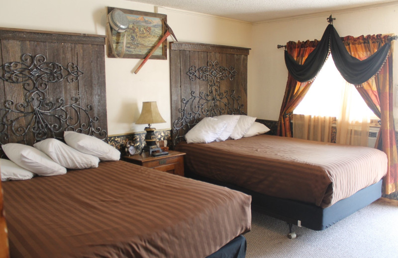 Guest room at The Black Bear Motel.