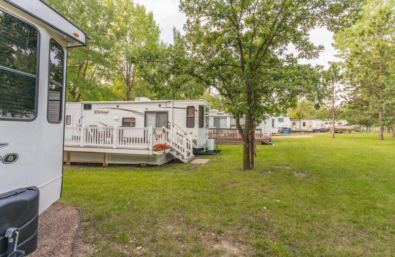 RV camping at Barrett Lake Resort.