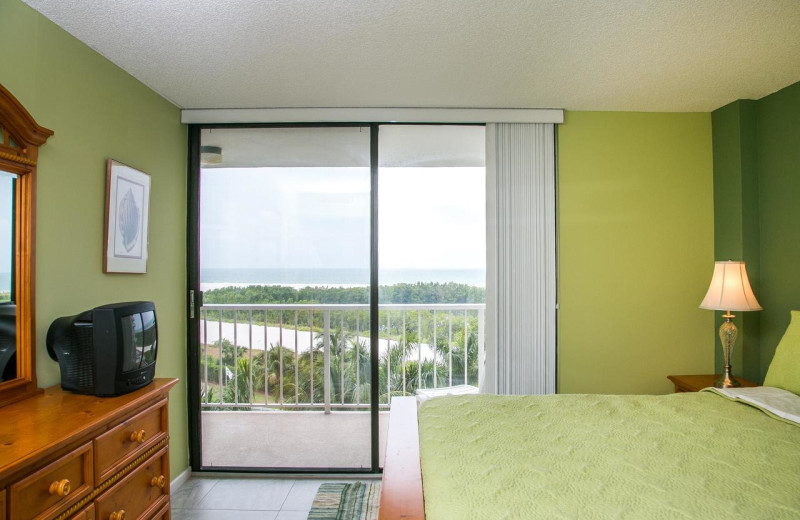 Rental bedroom at Harborview Rentals.