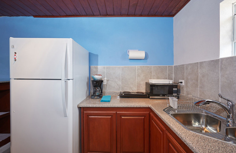Rental kitchen at Paradise Cove Resort.