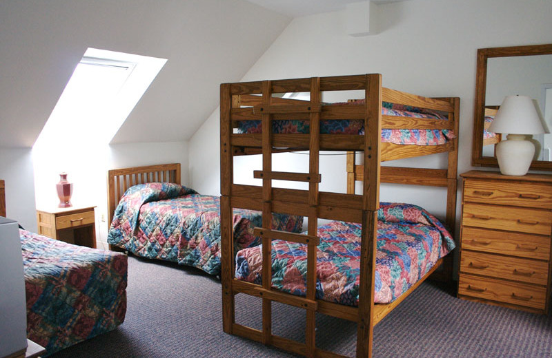 Guest bedroom at Town Square Condominiums.