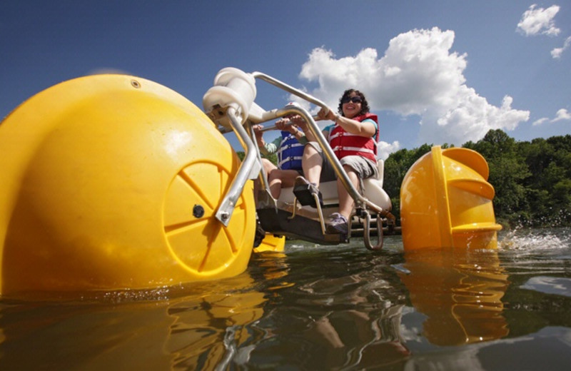 Lake bike at Stonewall Resort.