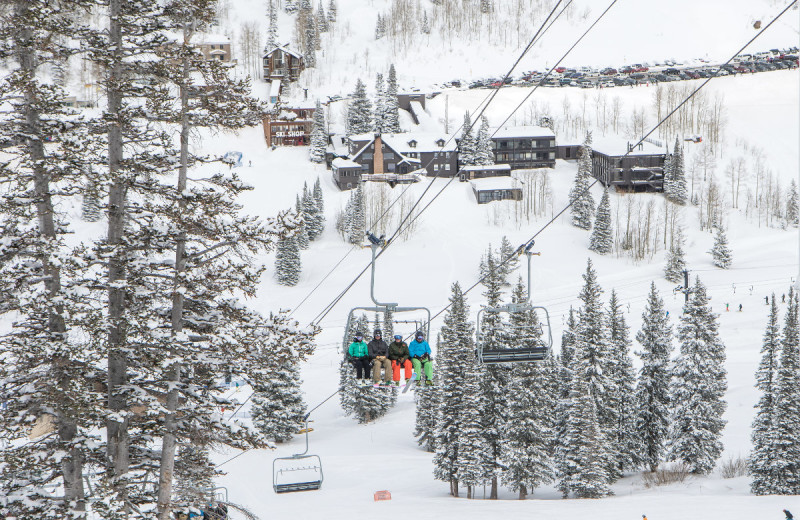 Ski lift at Alta Lodge.