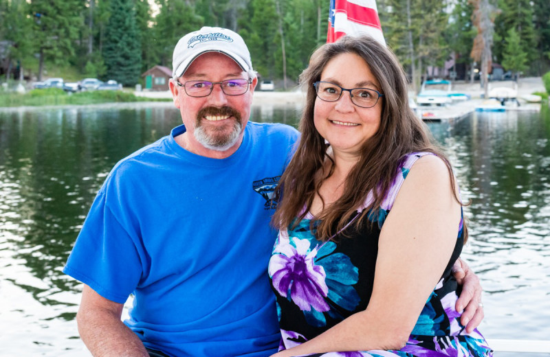 Couple at North Shore Lodge & Resort.