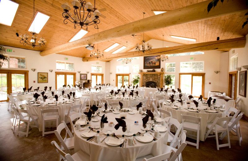 Wedding reception at Meadow Creek Lodge and Event Center.