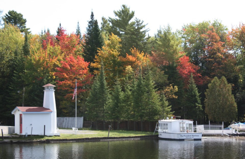The lake at Water's Edge Inn & Conference Center.