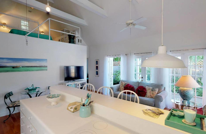 Rental interior at Preferred Properties Key West.