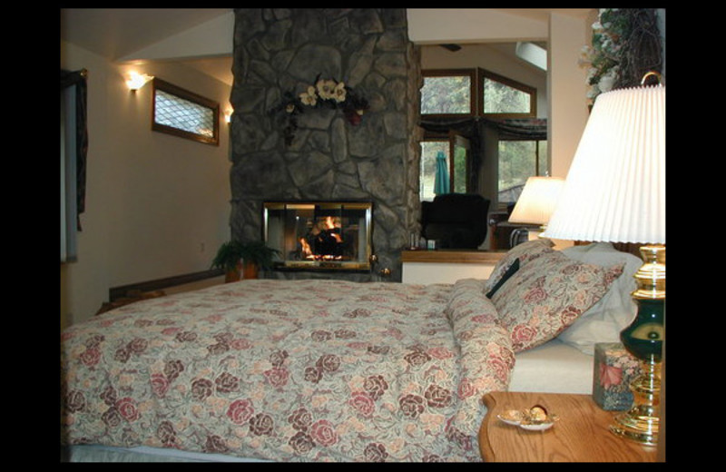Guest room at Meadow Creek Lodge and Event Center.