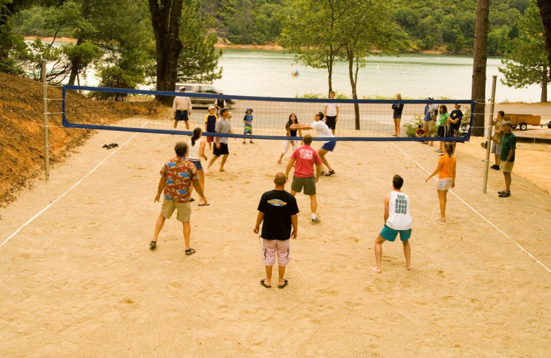 Volleyball court at Tsasdi Resort.