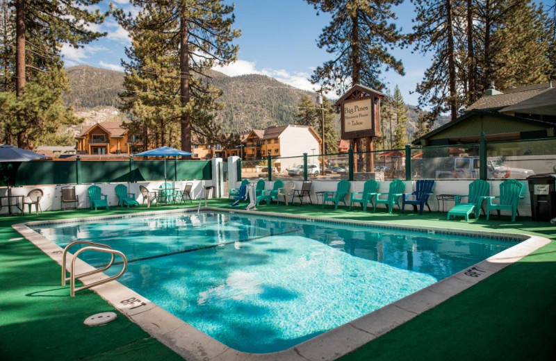 Outdoor pool at Big Pines Mountain House.