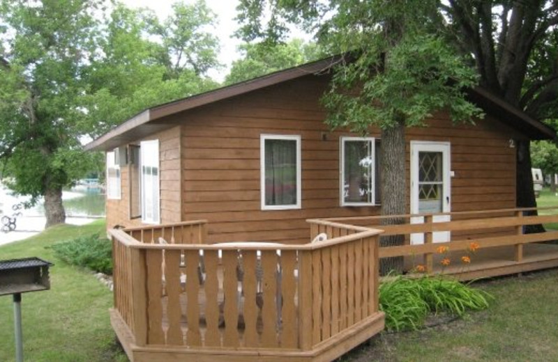 Cabin exterior at Shady Rest Resort.