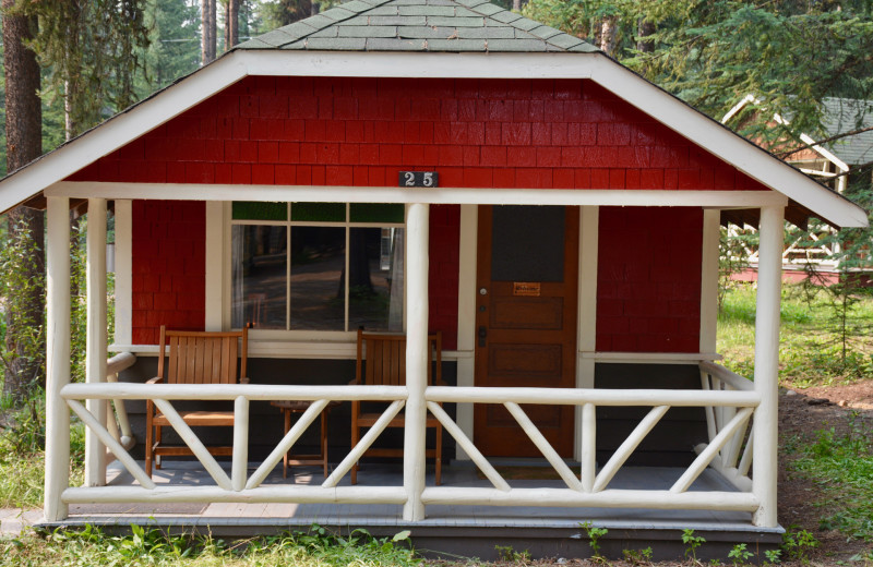 Cabin exterior at Johnston Canyon Lodge & Bungalows.