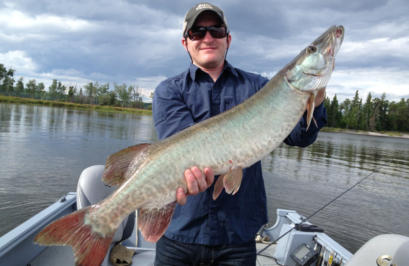 Fishing at Maynard Lake Lodge and Outpost.