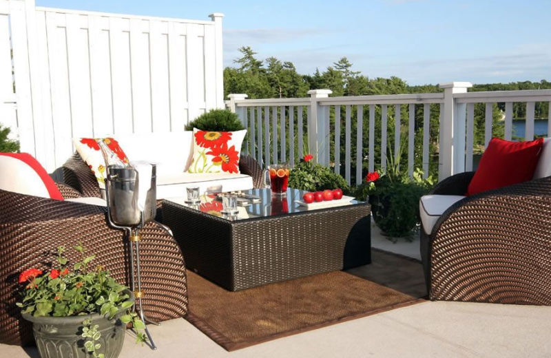 Suite patio at Windermere House.