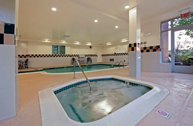 Indoor pool at Hilton Garden Inn Plymouth.
