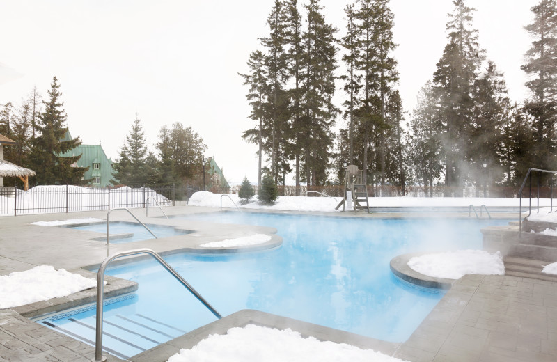 Outdoor pool at Fairmont Le Manoir Richelieu.