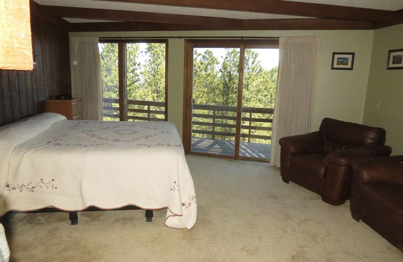 Rental bedroom at Edelweiss Mountain Lodging.