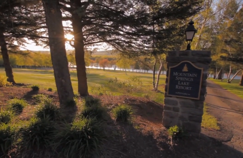 View of the grounds at Mountain Springs Lake Resort.