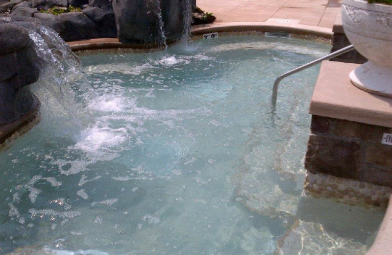 Hot tub at The Homestead.