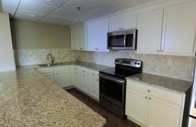 Group kitchen at The Islander in Destin.