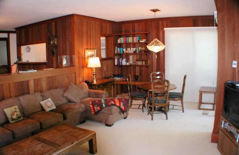 Vacation rental living room at Chinquapin.