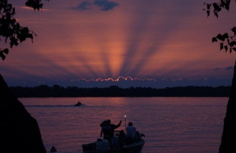 Sunrise at Ten Mile Lake Resort.
