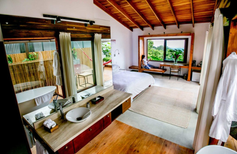 Guest room at Pura Vida Spa & Retreat.