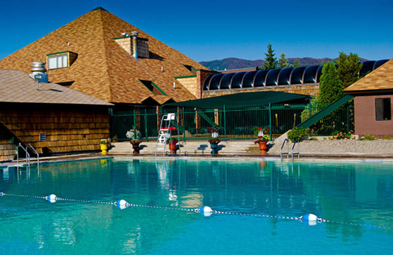 Outdoor pool at Fairmont Hot Springs Resort.