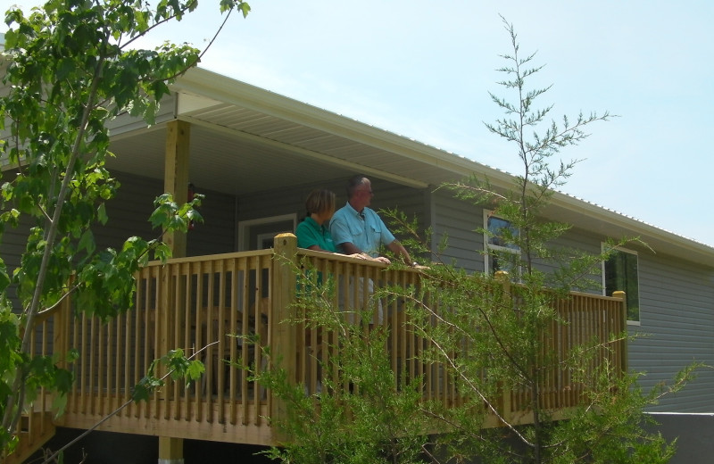 Deck view at Tribesman Resort.