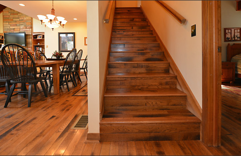 Cabin interior at Black Bear Resort Rentals.
