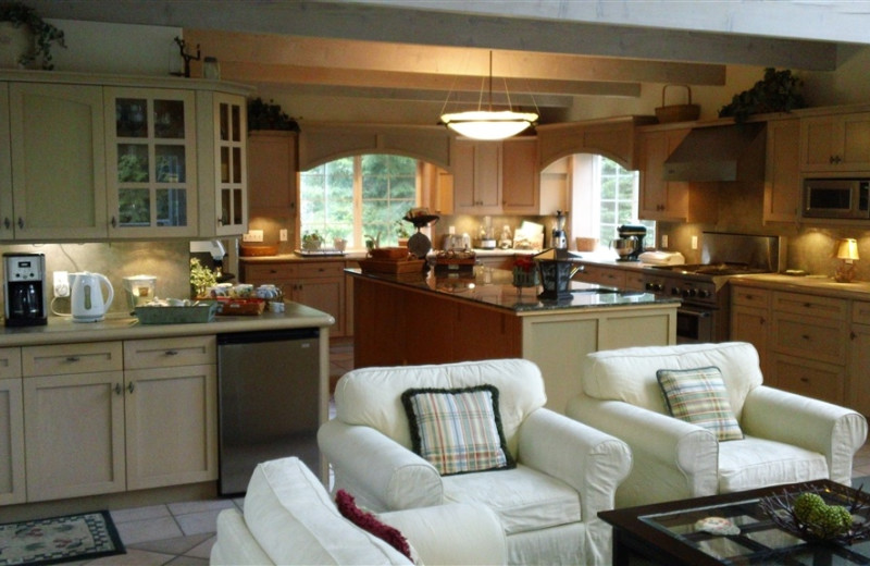 Cottage kitchen at Lost Mountain Lodge.