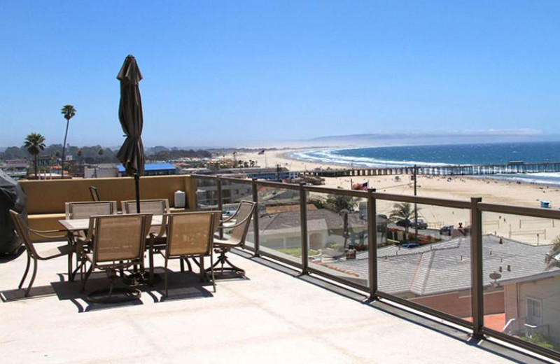 Rental deck at Coastal Vacation Rentals.