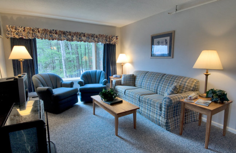 Living room view at Mountainside Resort.