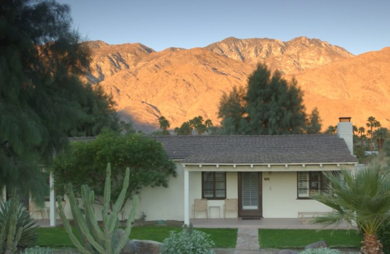 Cabin exterior at Smoke Tree Ranch.