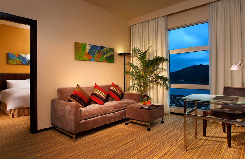 Guest room at Eastin Hotel.