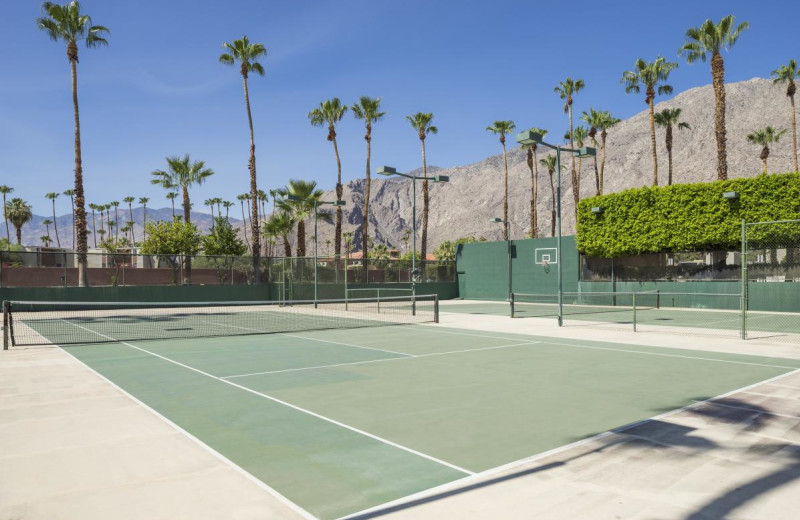 Tennis court at Marquis Villas Resort.