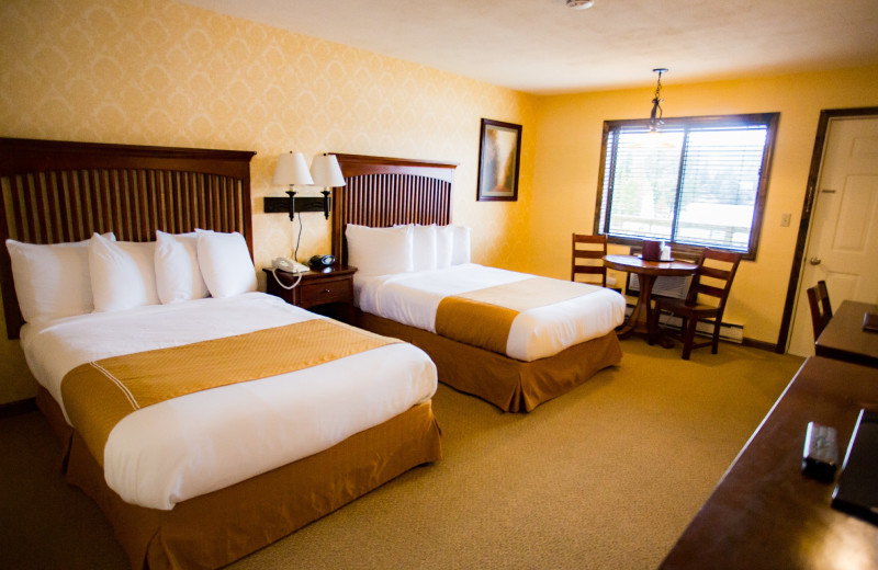 Guest room at Water's Edge Inn & Conference Center.