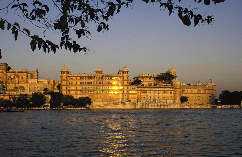 Exterior view of Fateh Prakash Palace Hotel.