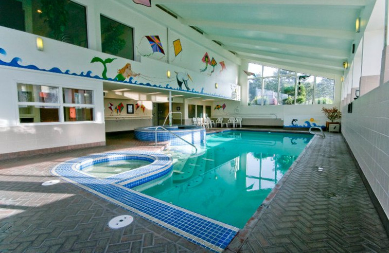 Indoor pool at Hallmark Resort in Cannon Beach.
