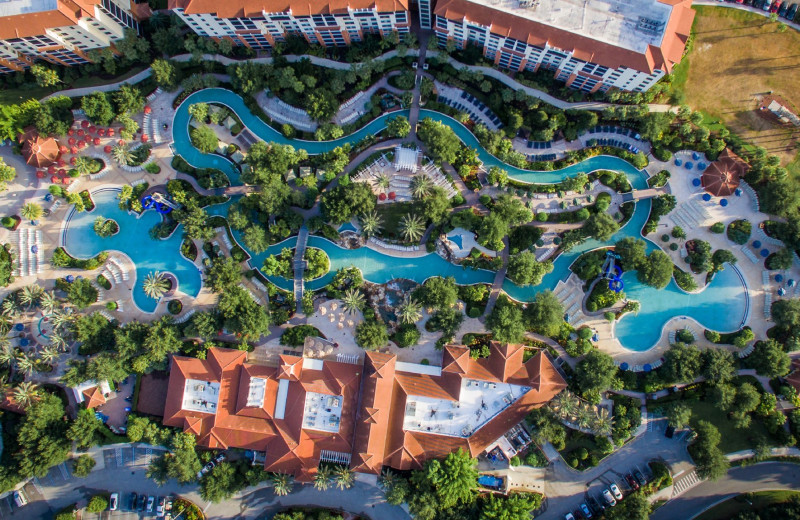 Aerial view of Holiday Inn Club Vacations at Orange Lake Resort.