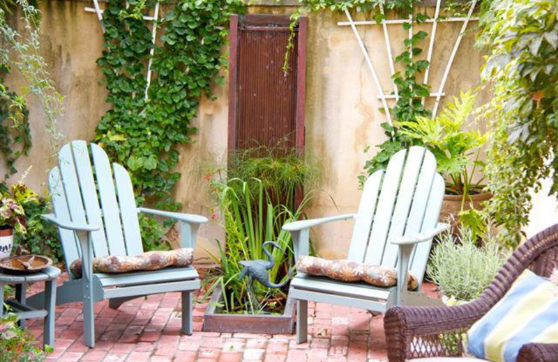 Private patio at The Inn at 400 West High.