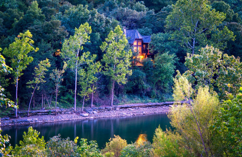 Cabin exterior at Big Cedar Lodge.